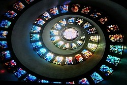 Stained glass Spiral projection